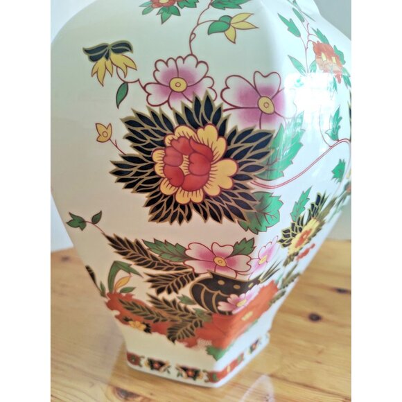 Vintage Large "The Bonair" Staffordshire England Vase 12 1/2" Tall - Picture 7 of 12